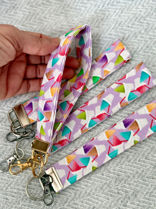 Piragua Print Wristlet Keychain