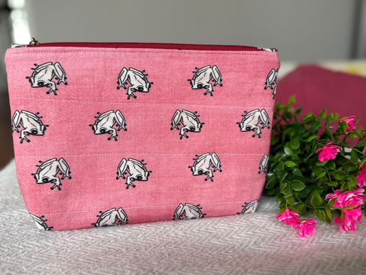 Coquí Cosmetic Pouch – Rose (Medium)