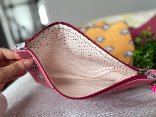 Coquí Cosmetic Pouch – Rose (Medium)
